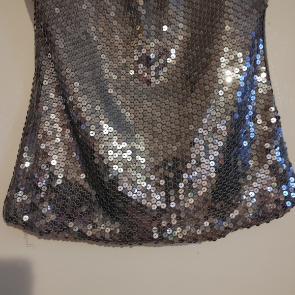 Apt 9 Silver Sequin Top Size Small - Picture 7 of 14